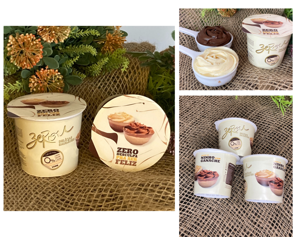 Creme de ninho com ganache 130g - Zerou Delicias
